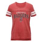 Juniors' Wisconsin Badgers Throwback Tee, Women's, Size: Small, Red