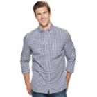 Big & Tall Sonoma Goods For Life&trade; Flexwear Poplin Button-down Shirt, Men's, Size: 3xb, Dark Blue