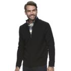 Men's Croft & Barrow&reg; True Comfort Classic-fit Full-zip Sweater, Size: Medium, Black