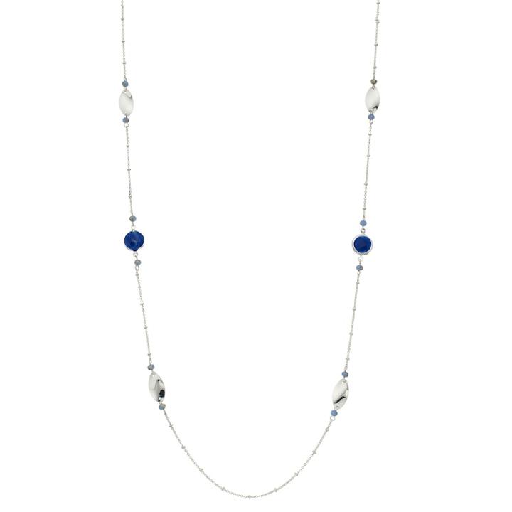 Lc Lauren Conrad Beaded Long Station Necklace, Women's, Blue