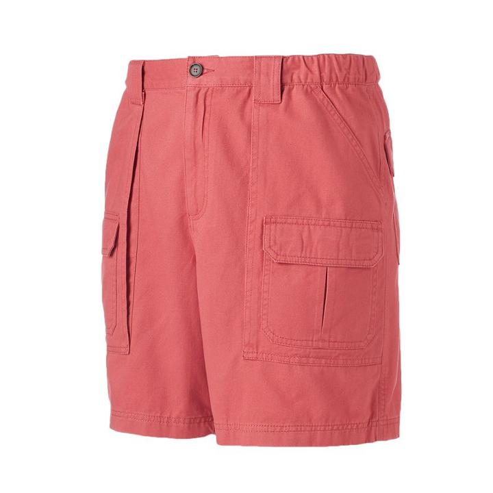 Men's Croft & Barrow&reg; Side Elastic Cargo Shorts, Size: 40, Med Red