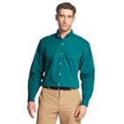 Men's Izod Premium Essentials Slim-fit Stretch Button-down Shirt, Size: Medium, Blue