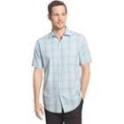 Men's Van Heusen Classic-fit Leaf Button-down Shirt, Size: Medium, Turquoise/blue (turq/aqua)