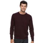 Men's Apt. 9&reg; Merino Wool-blend Crewneck Sweater, Size: Xl, Dark Red