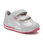Puma Steeple Glitz Glam V Toddler Girls' Shoes, Size: 4 T, Grey