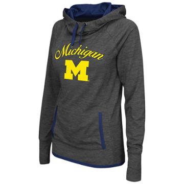 Women's Campus Heritage Michigan Wolverines Buggin' Hoodie, Size: Medium, Oxford