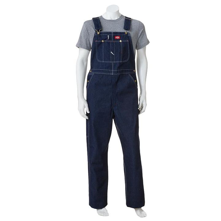 Men's Dickies Bib Overalls, Size: 32x30, Blue