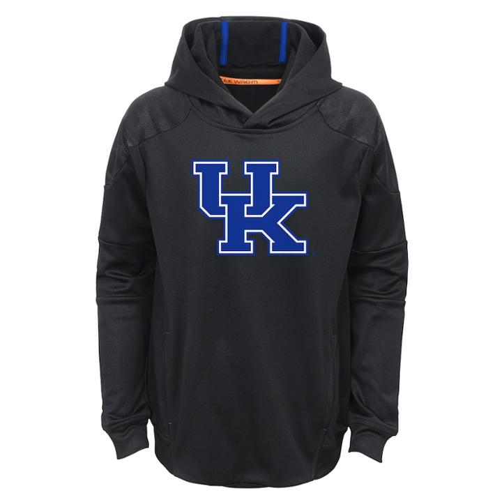 Boys 4-7 Kentucky Wildcats Mach Pullover Hoodie, Size: L 7, Black