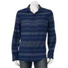 Men's Urban Pipeline&reg; Patterned Flannel Button-down Shirt, Size: Small, Blue