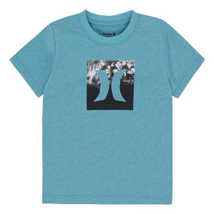 Boys 4-7 Hurley Squared Up Graphic Tee, Boy's, Size: 6, Turquoise/blue (turq/aqua)