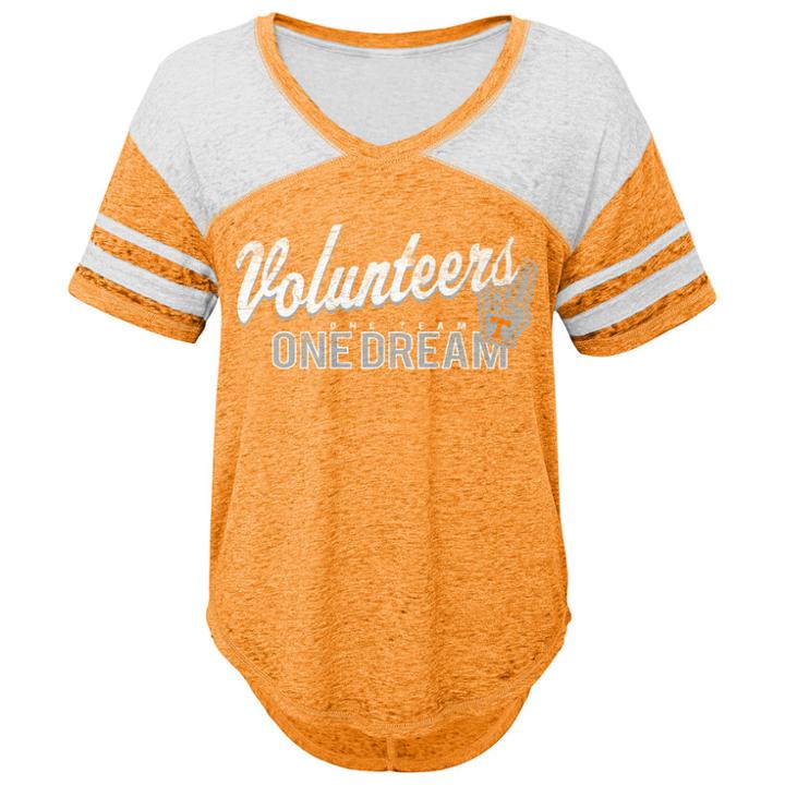 Juniors' Tennessee Volunteers Football Tee, Women's, Size: Medium, Orange