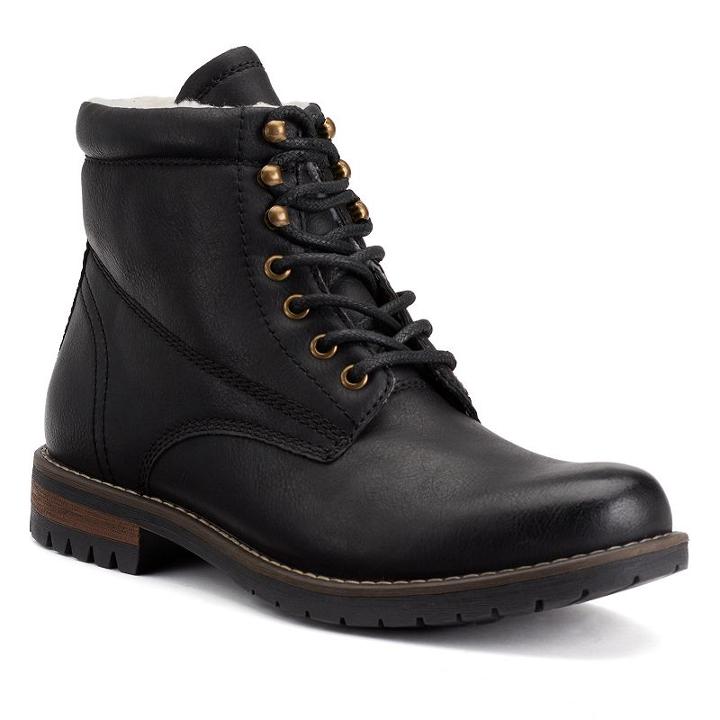 Sonoma Goods For Life&trade; Men's Lace-up Ankle Boots, Size: 9, Black