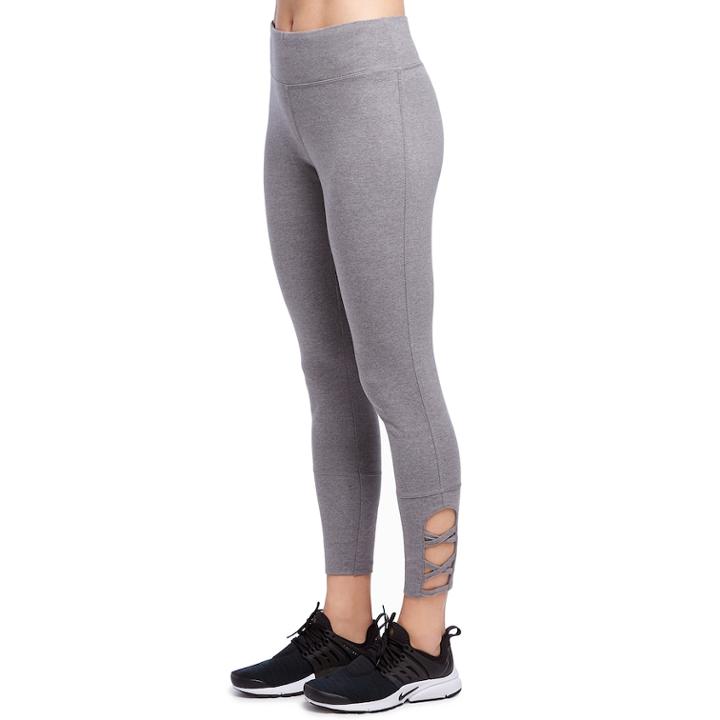 Women's Jockey Sport Reflection Ankle Leggings, Size: Xl, Med Grey