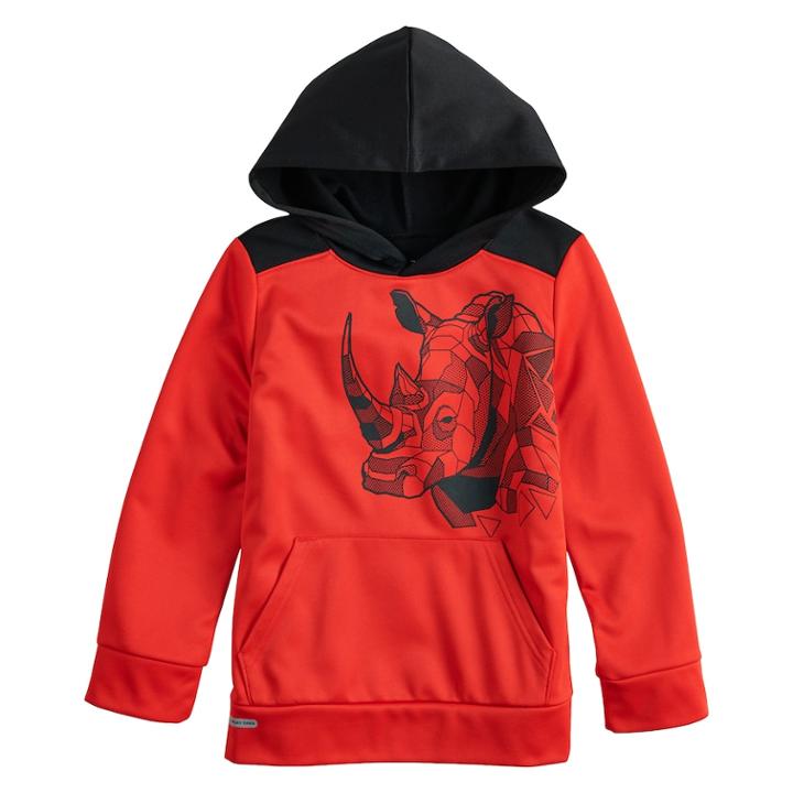 Boys 4-12 Jumping Beans&reg; Geometric Rhino Active Pullover Hoodie, Size: 8, Med Red