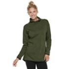 Women's Tek Gear&reg; Oversized Fleece Sweatshirt, Size: Large, Dark Green