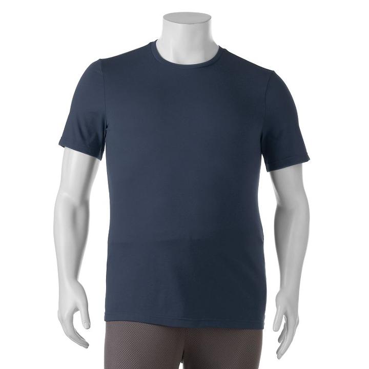 Big & Tall Tek Gear&reg; Crewneck Tee, Men's, Size: L Tall, Blue (navy)