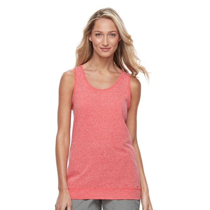 Women's Columbia Marbledale Keyhole Tank, Size: Medium, Dark Pink