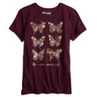 Girls 7-16 & Plus Size Mudd&reg; Graphic Tee, Size: 10, Drk Purple