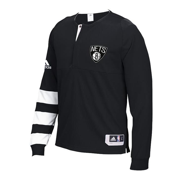Men's Adidas Brooklyn Nets On-court Shooting Shirt, Size: Xl, Black