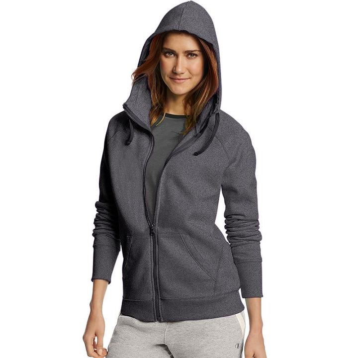 Women's Champion Fleece Full-zip Hoodie, Size: Small, Orange Oth