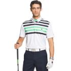 Men's Izod Viburnum Printed Polo Shirt, Size: Medium, White Oth