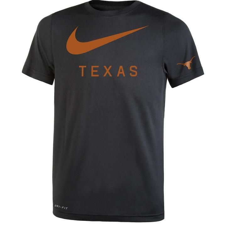 Boys 8-20 Nike Texas Longhorns Legend Dna Tee, Size: S 8, Black