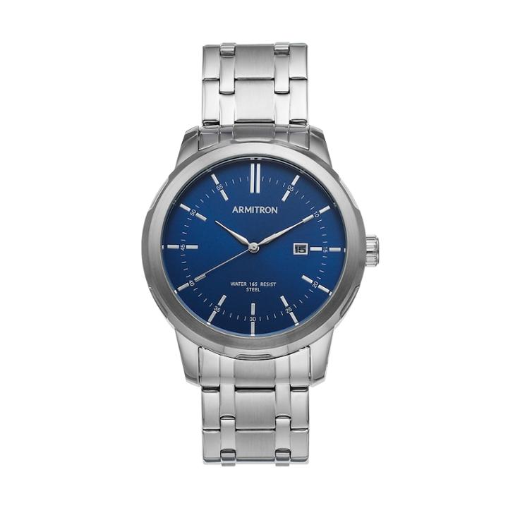 Armitron Men's Stainless Steel Watch - 20/5245nvsv, Size: Large, Grey