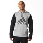 Men's Adidas Jersey Pullover Hoodie, Size: Xl, Med Grey