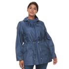 Plus Size D.e.t.a.i.l.s Packable Parka, Women's, Size: 3xl, Med Blue