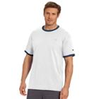 Men's Champion Jersey Ringer Tee, Size: Medium, White Oth