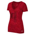 Women's Adidas Louisville Cardinals Vertical Tee, Size: Large, Red