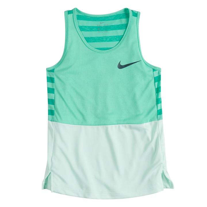 Girls 7-16 Nike Colorblock Tank Top, Size: Medium, Green