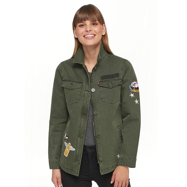 Women's Levi's Shirt Jacket, Size: Large, Med Green