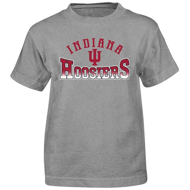 Boys 4-7 Indiana Hoosiers Cotton Tee, Boy's, Size: M(5/6), Grey (charcoal)