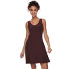 Juniors' Mudd&reg; Back Crisscross Dress, Teens, Size: Large, Drk Purple