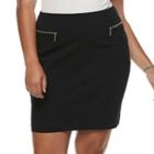 Juniors' Plus Size Joe B Zipper Pocket Skirt, Teens, Size: 2xl, Black