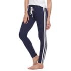 Juniors' So&reg; Side Stripe Yoga Leggings, Size: Large, Blue