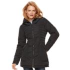 Women's Zeroxposur Long Quilted Jacket, Size: Medium, Black
