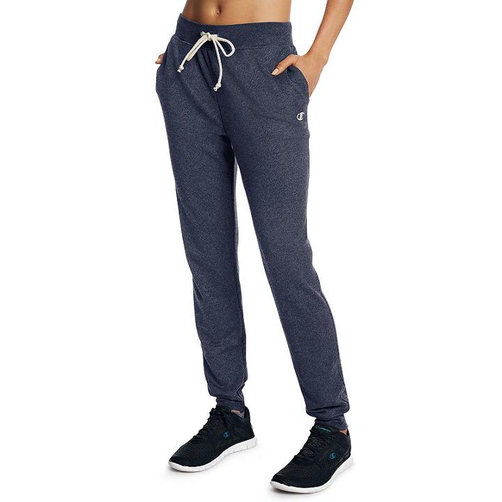 Women's Champion French Terry Jogger Pants, Size: Large, Dark Blue