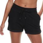 Women's Tek Gear&reg; French Terry Shorts, Size: Small, Black