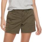 Women's Sonoma Goods For Life&trade; Comfort Waistband Shorts, Size: 6, Green