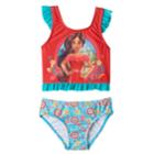 Disney's Elena Of Avalor Toddler Girl Ruffle Tankini Top & Swimsuit Bottoms Set, Size: 2t, Red