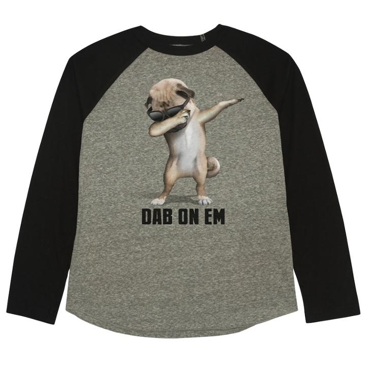 Boys 8-20 Dab On Em Dog Tee, Size: Medium, Grey
