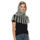 Women's Sonoma Goods For Life&trade; Cable-knit Tasseled Snood, Grey