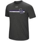 Men's Under Armour Colorado Rockies Stripe Graphic Tee, Size: Small, Dark Grey