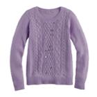 Girls 7-16 & Plus Size Pink Republic Embellished Cable Knit Sweater, Size: Small, Brt Purple