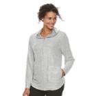 Women's Cathy Daniels Classic Zip Front Hoodie, Size: Medium, Dark Grey