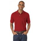 Men's Chaps Solid Pique Polo, Size: Medium, Red