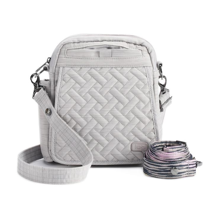 Lug Flapper Convertible Crossbody Bag, Women's, Silver