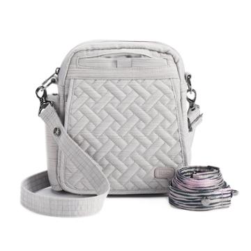 Lug Flapper Convertible Crossbody Bag, Women's, Silver